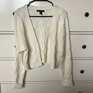 Off-white Forever 21 braided cardigan